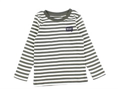 Name It dusty olive stribet bluse